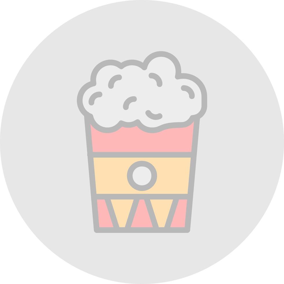 Popcorn-Vektor-Icon-Design vektor