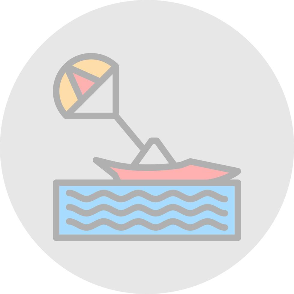 Parasailing-Vektor-Icon-Design vektor