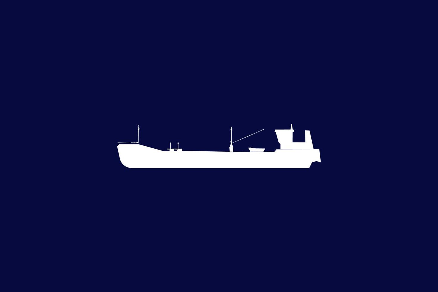 Frachtschiff-Logo-Design für Unternehmen. Containerschiff-Vektordesign vektor