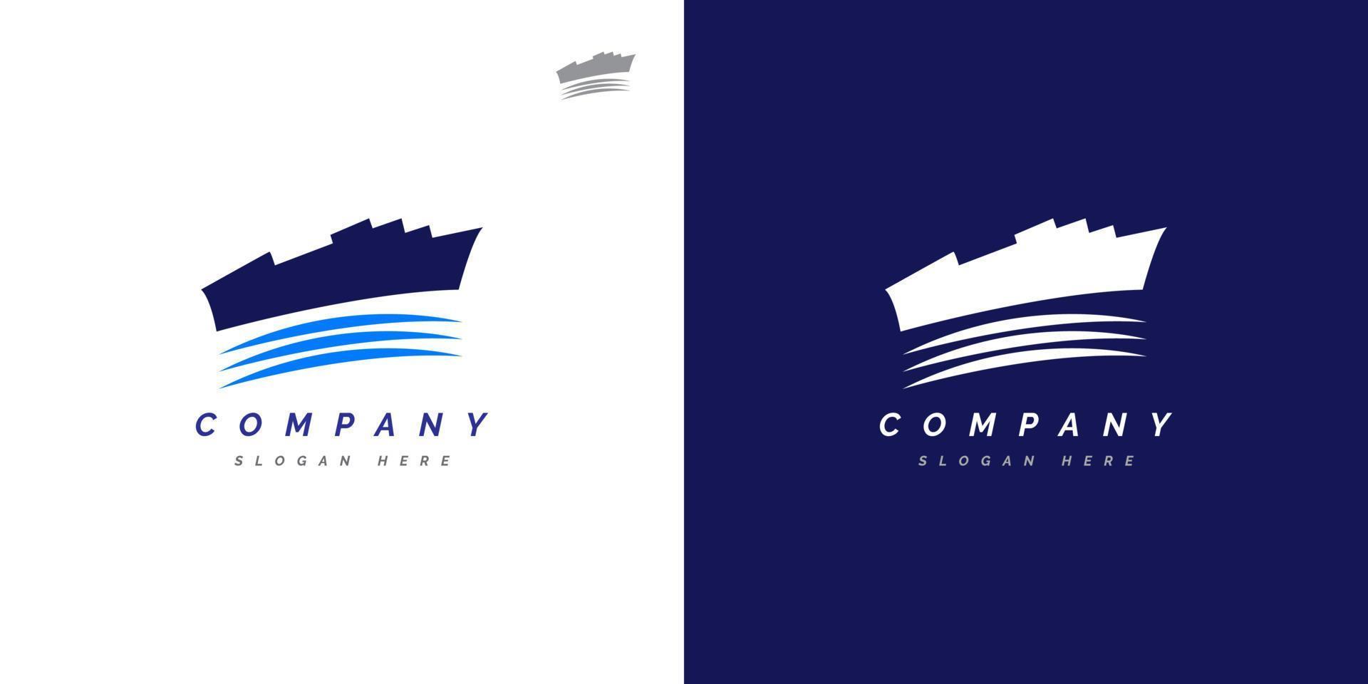 frakt fartyg vektor illustration kan vara Begagnade för leverans eller frakt företag logotyp