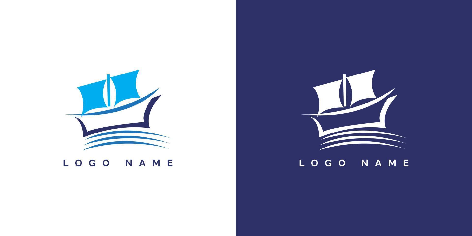 Segeln Schiff Logo mit modern Konzept geeignet zum Geschäft und Unternehmen vektor