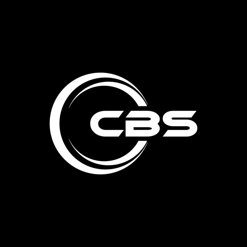 cbs-Buchstaben-Logo-Design in Abbildung. Vektorlogo, Kalligrafie-Designs für Logo, Poster, Einladung usw. vektor