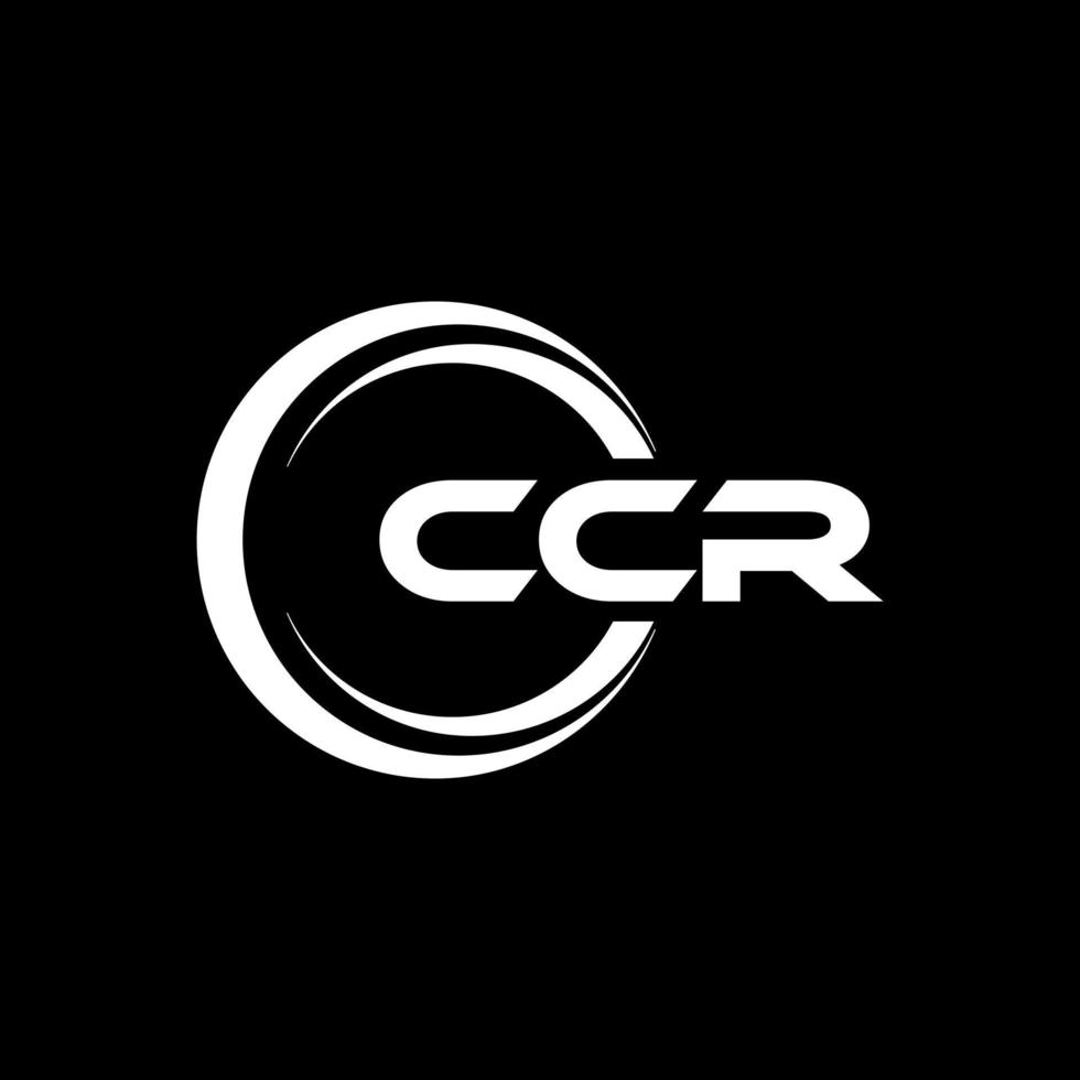 ccr Brief Logo Design im Illustration. Vektor Logo, Kalligraphie Designs zum Logo, Poster, Einladung, usw.