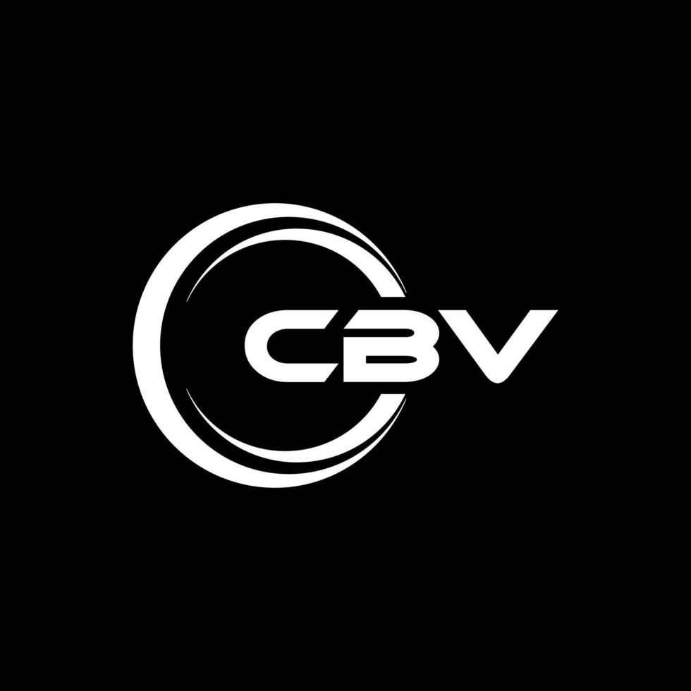 Cbv-Brief-Logo-Design in Abbildung. Vektorlogo, Kalligrafie-Designs für Logo, Poster, Einladung usw. vektor