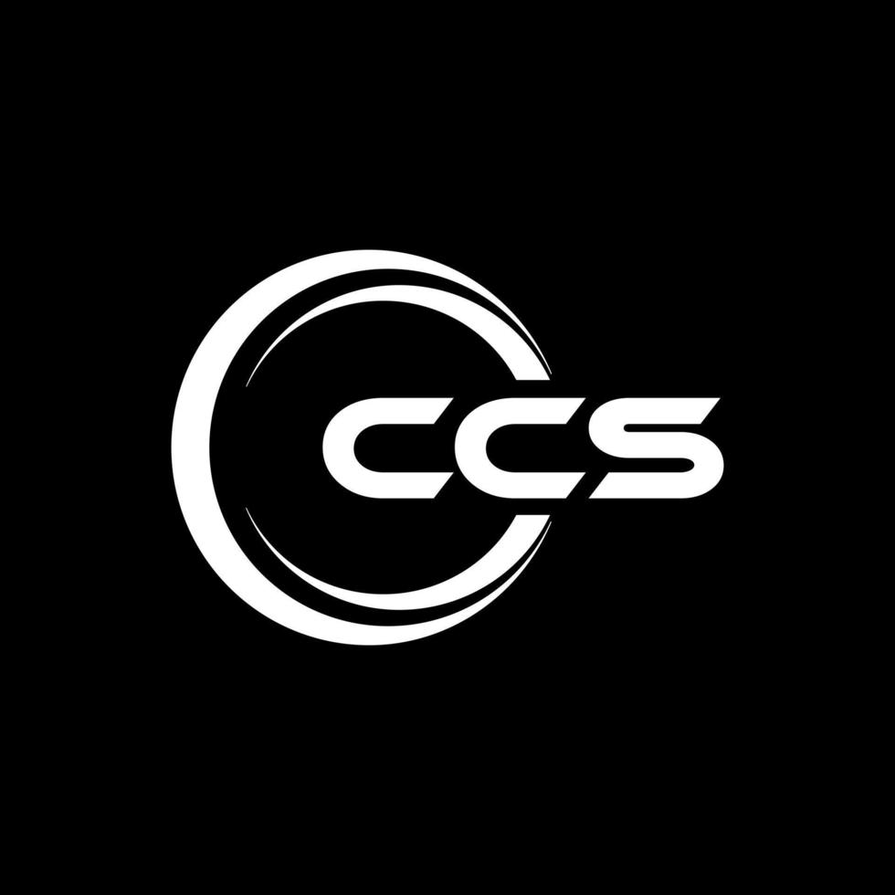 ccs brev logotyp design i illustration. vektor logotyp, kalligrafi mönster för logotyp, affisch, inbjudan, etc.
