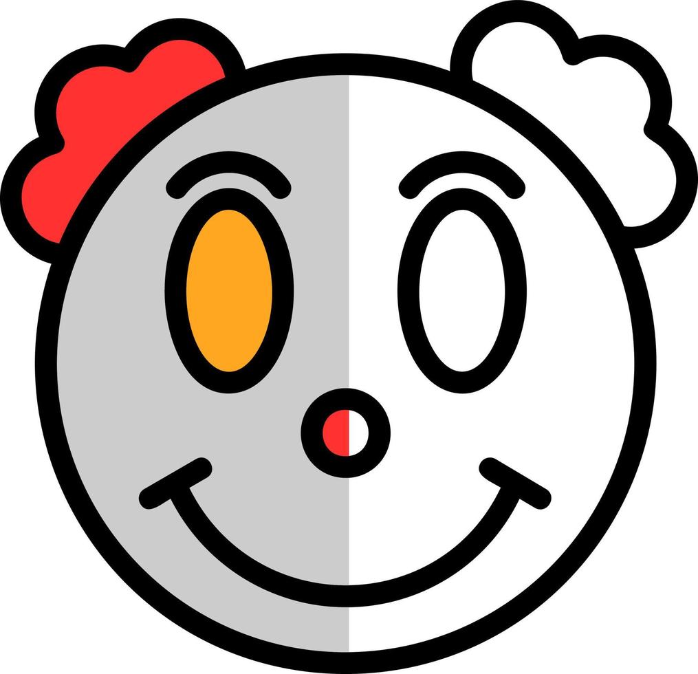 Clown-Vektor-Icon-Design vektor