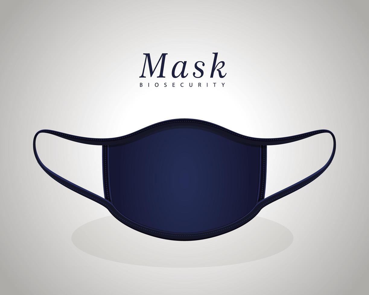 medicinsk blå mask vektor design