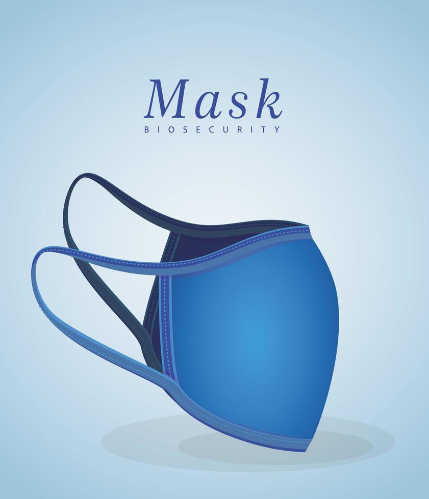 medicinsk blå mask vektor design