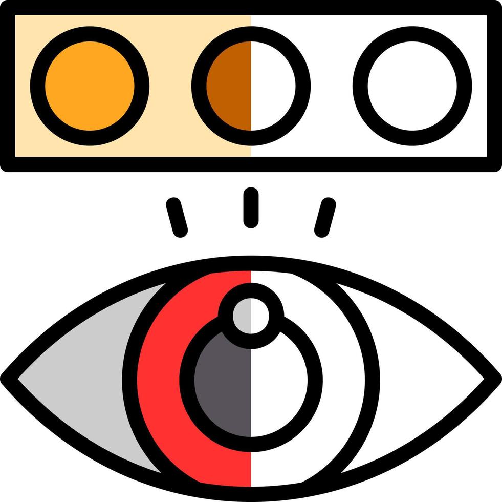 Färg blindhet testa vektor ikon design