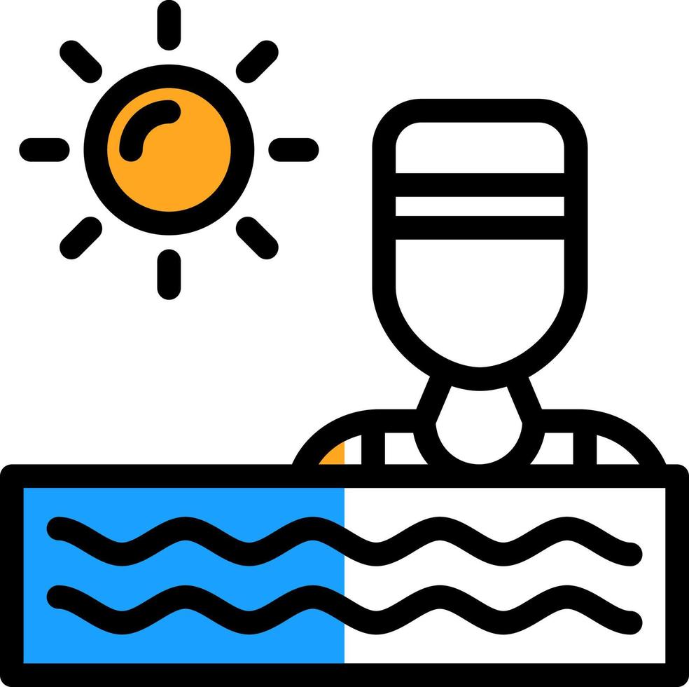 Schwimmen-Vektor-Icon-Design vektor