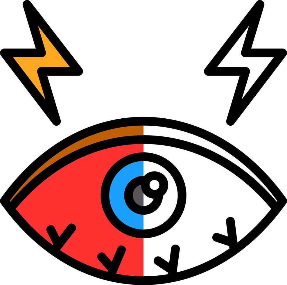 trockene Augen Vektor-Icon-Design vektor