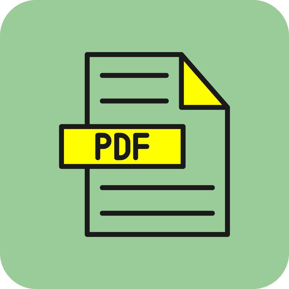 Pdf-Vektor-Icon-Design vektor