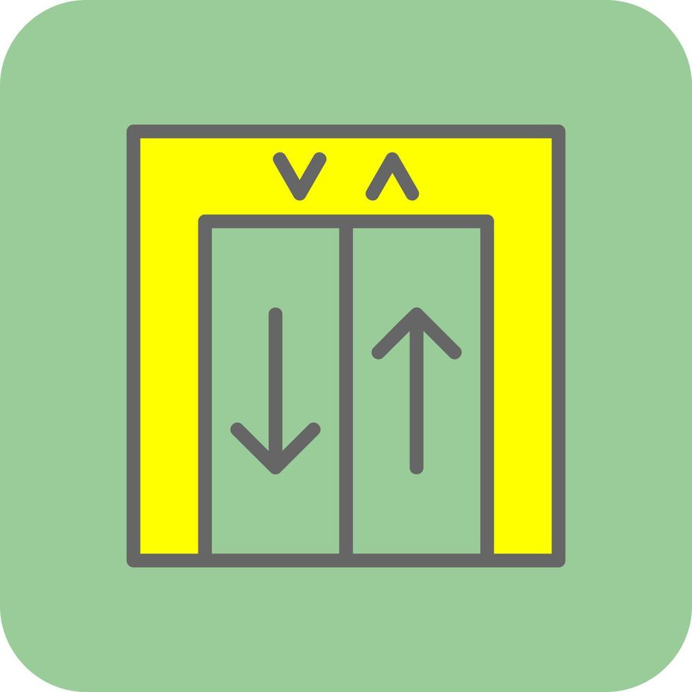 Lift-Vektor-Icon-Design vektor