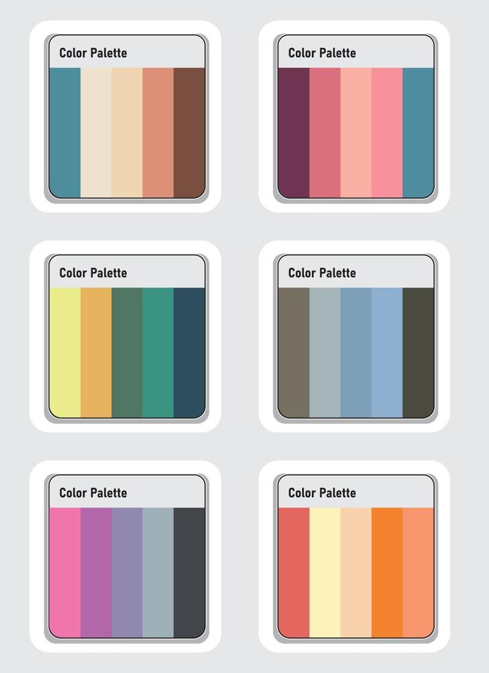 Vektor Farbe Palette einstellen