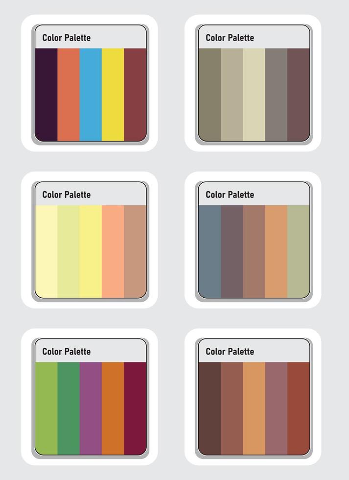 Vektor Farbe Palette einstellen