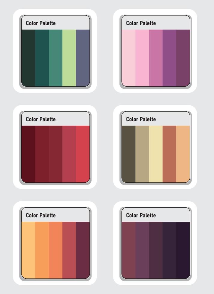 Vektor Farbe Palette einstellen