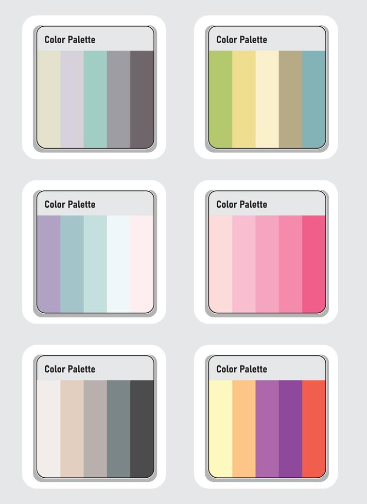 Vektor Farbe Palette einstellen