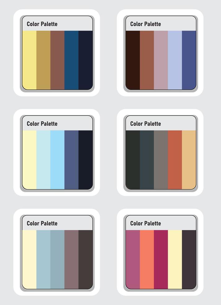 Vektor Farbe Palette einstellen