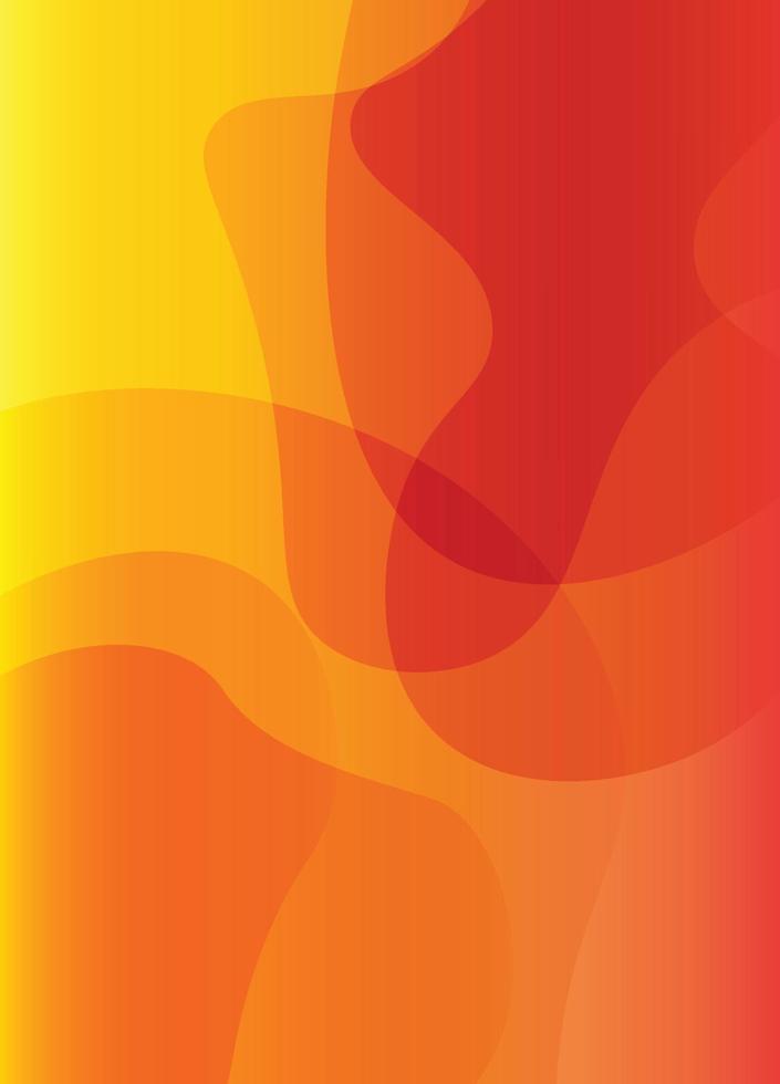 Flüssigkeit Formen auf einfach Hintergrund, Orange Schattierungen, abstrakt Hintergrund vektor
