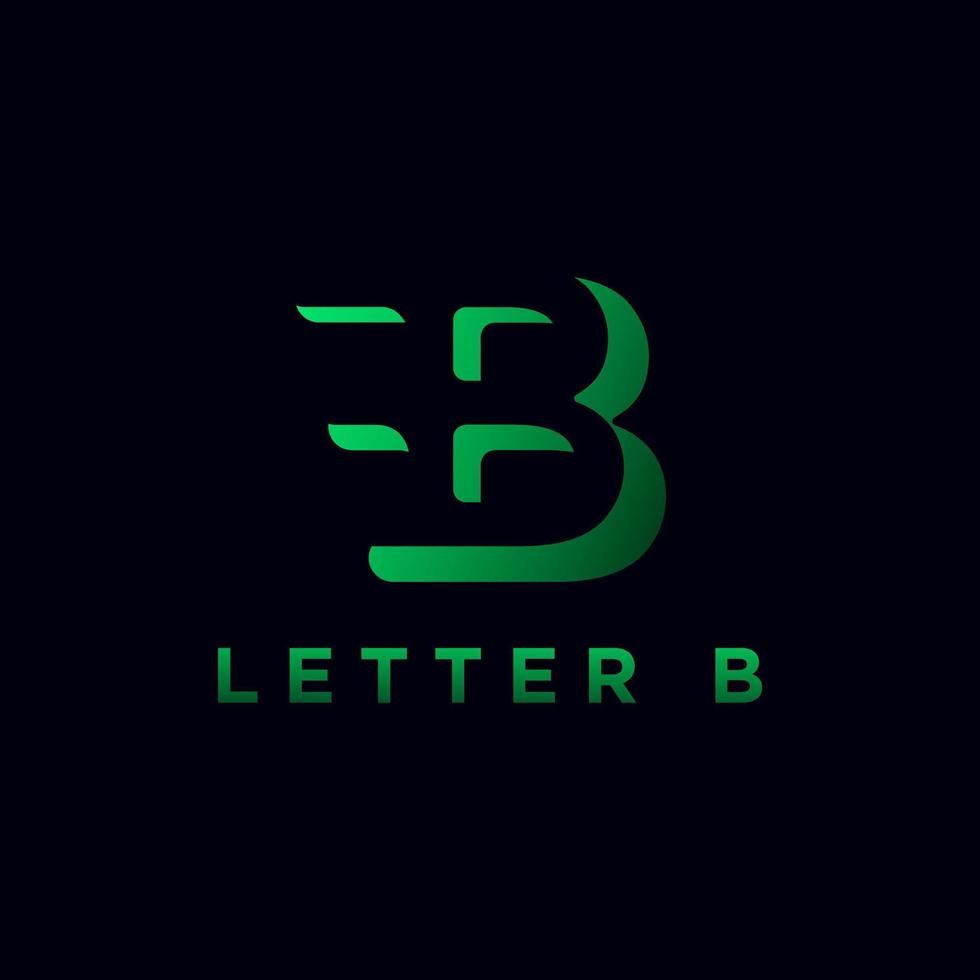 modern Brief b Logo Illustration Design zum Ihre Unternehmen oder Geschäft vektor