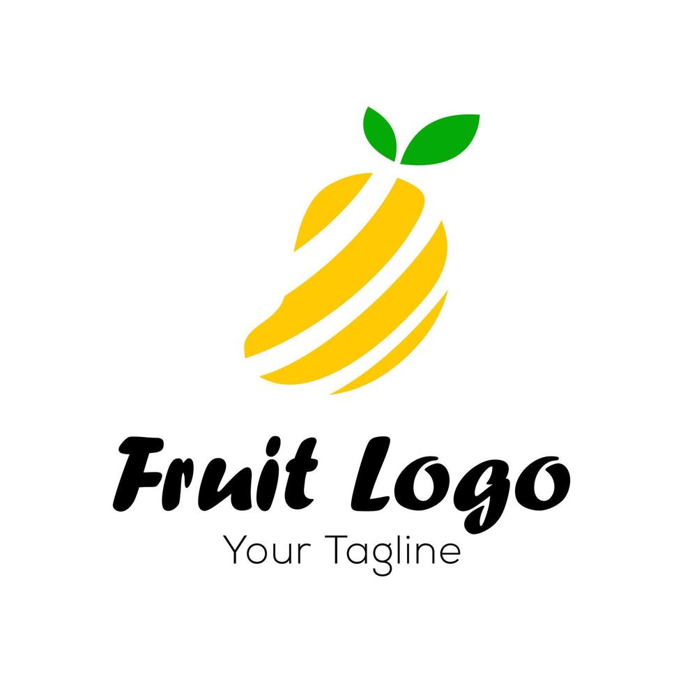 färsk frukt logotyp design vektor mall