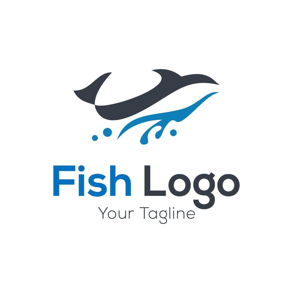 Fisch-Logo-Design-Vektor-Vorlage vektor