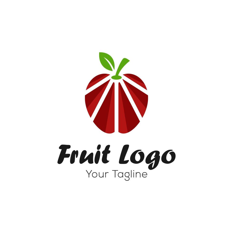 färsk frukt logotyp design vektor mall