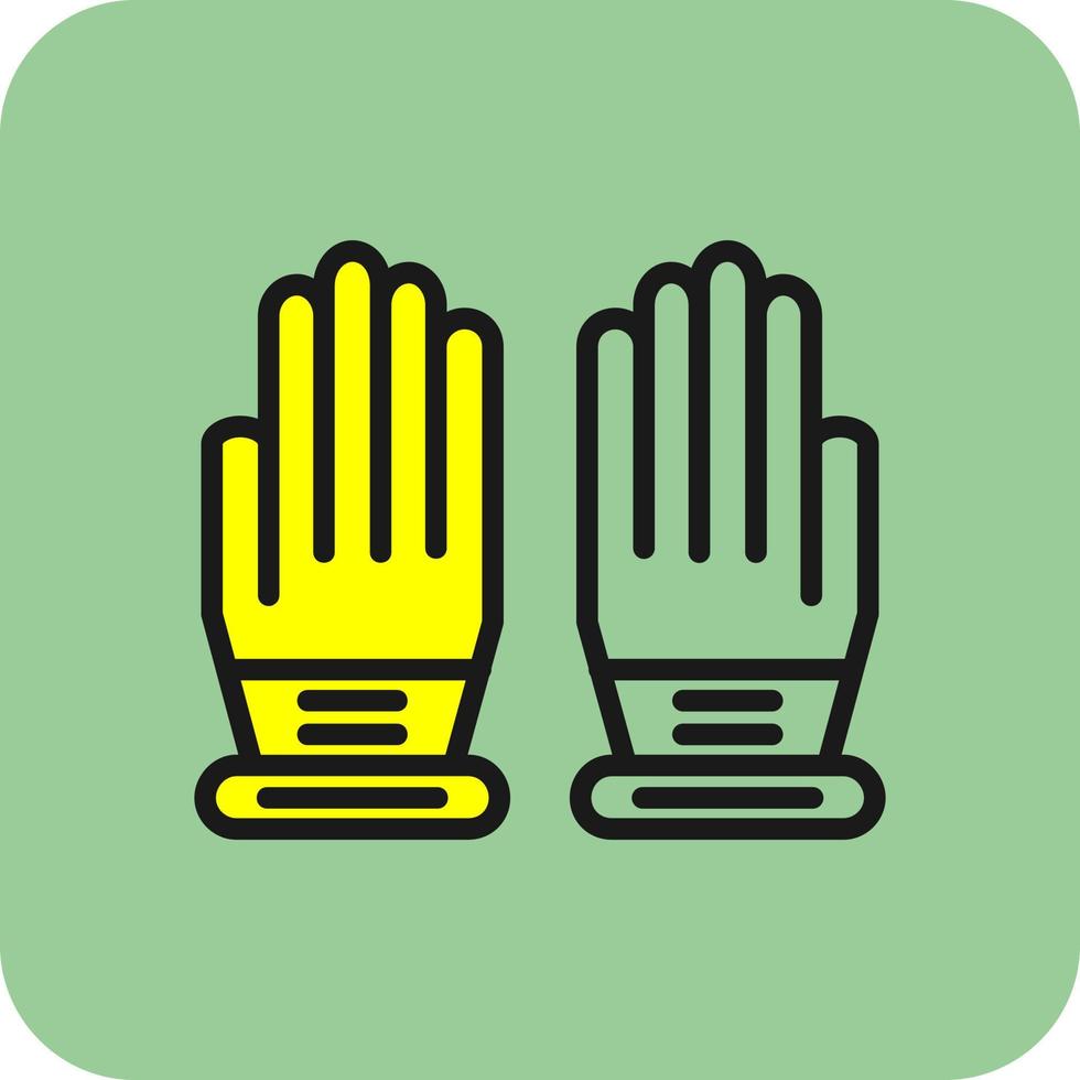 Handschuhe-Vektor-Icon-Design vektor