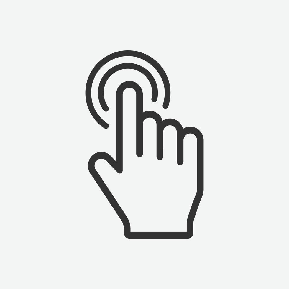 drücken Finger Symbol, Hand Zeiger Vektor. klicken, wählen, Drücken Sie Symbol. Finger Drücken Sie, Finger klicken, Hand klicken, Daumen, Taste klicken Symbol Vektor Illustration isoliert zum Netz und Handy, Mobiltelefon App