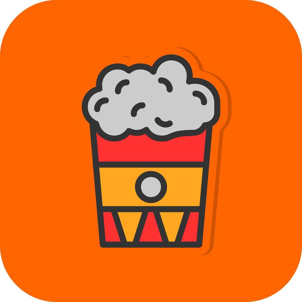 popcorn vektor ikon design