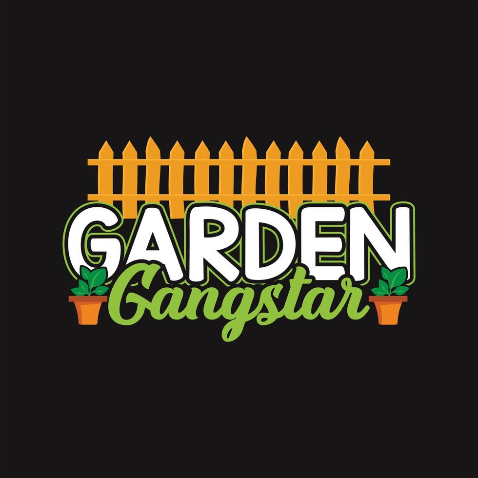 Gartenarbeit T-Shirt Design vektor