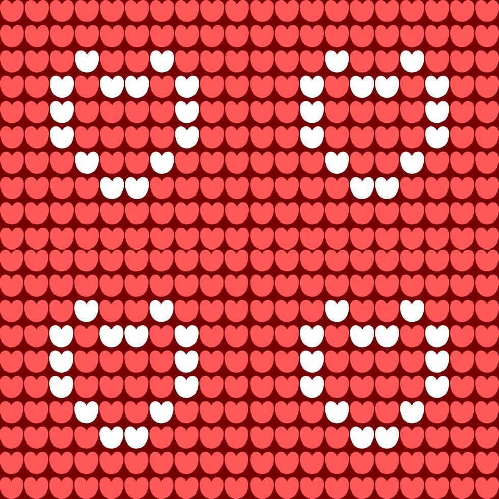 Herz Box nahtlos Muster Valentinstag Weihnachten Konzept vektor