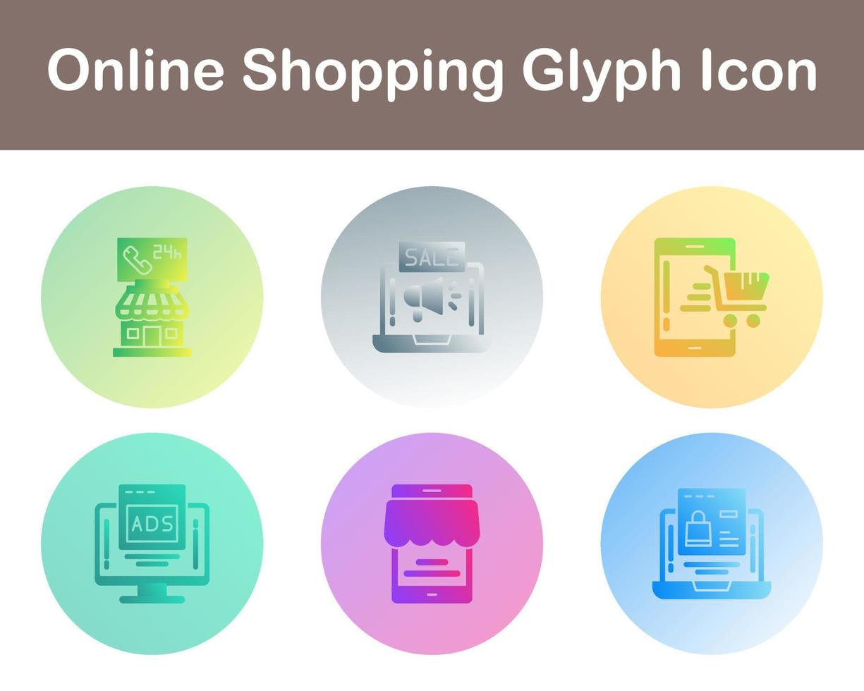 Online-Shopping-Vektor-Icon-Set vektor