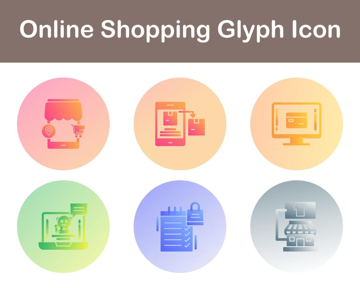 Online-Shopping-Vektor-Icon-Set vektor