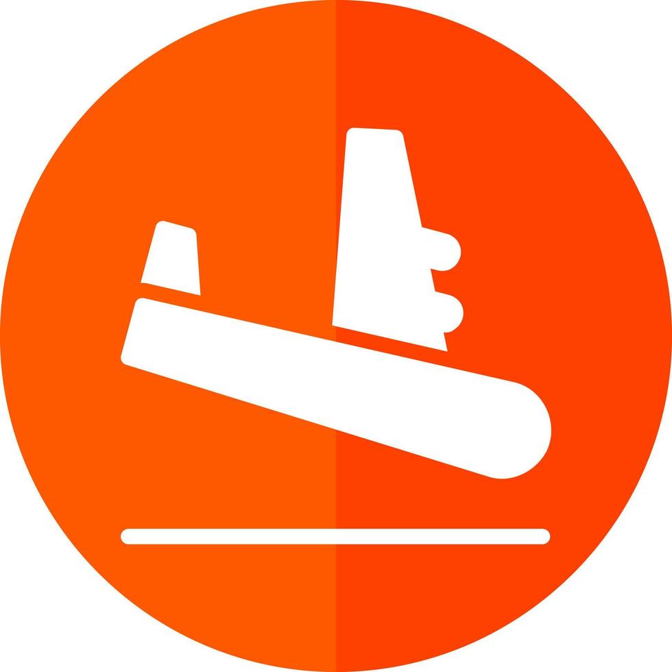 Flugzeug Ankunft Vektor Icon Design