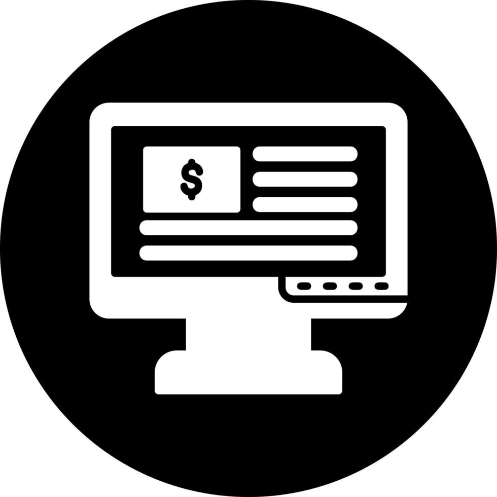 Online-Banking-Vektorsymbol vektor