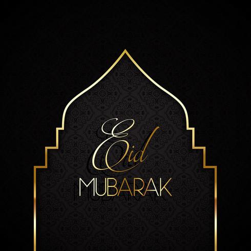 Stilvoller Eid Mubarak Hintergrund 0606 vektor