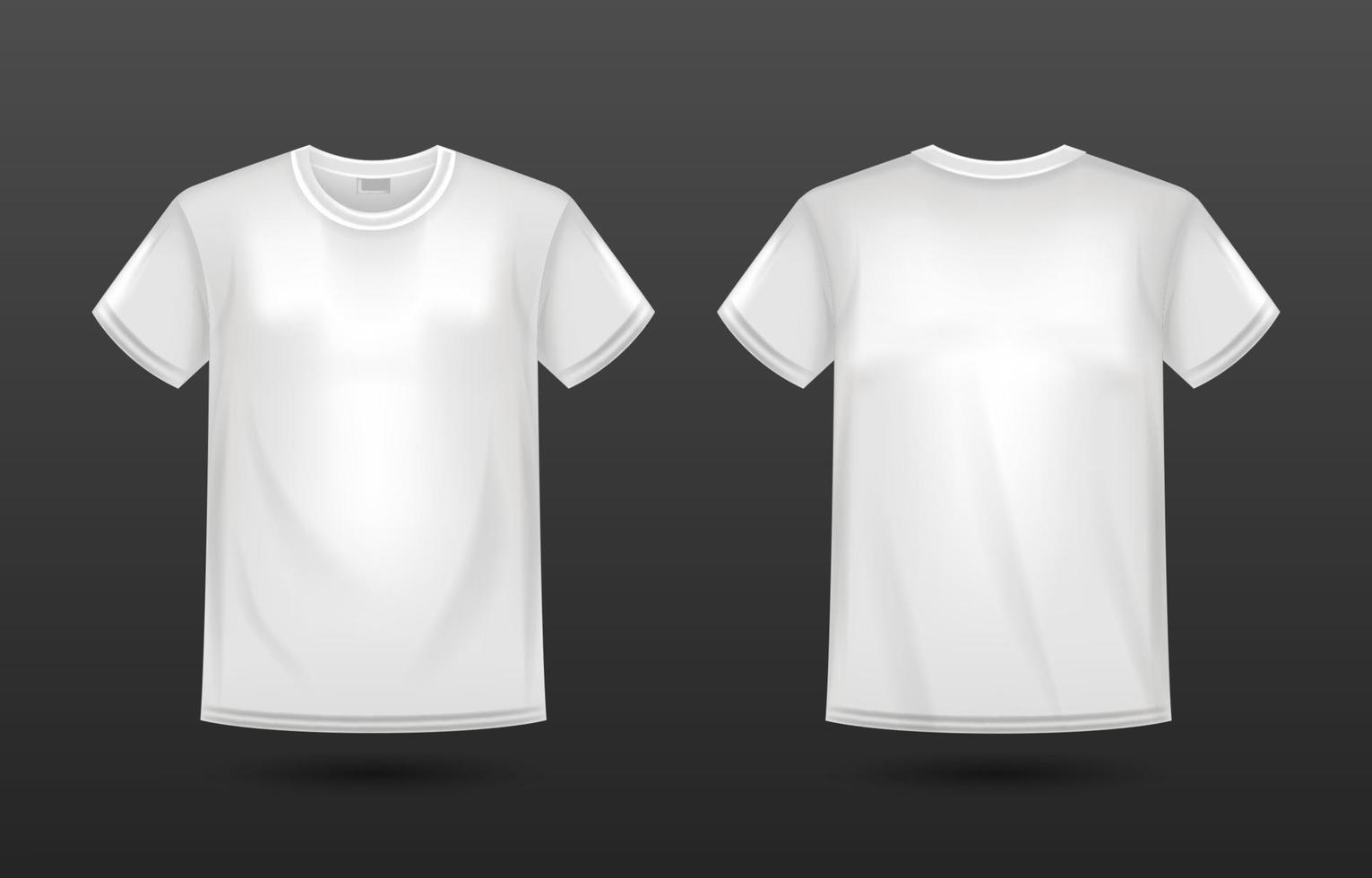 3d vit t-shirt attrapp vektor