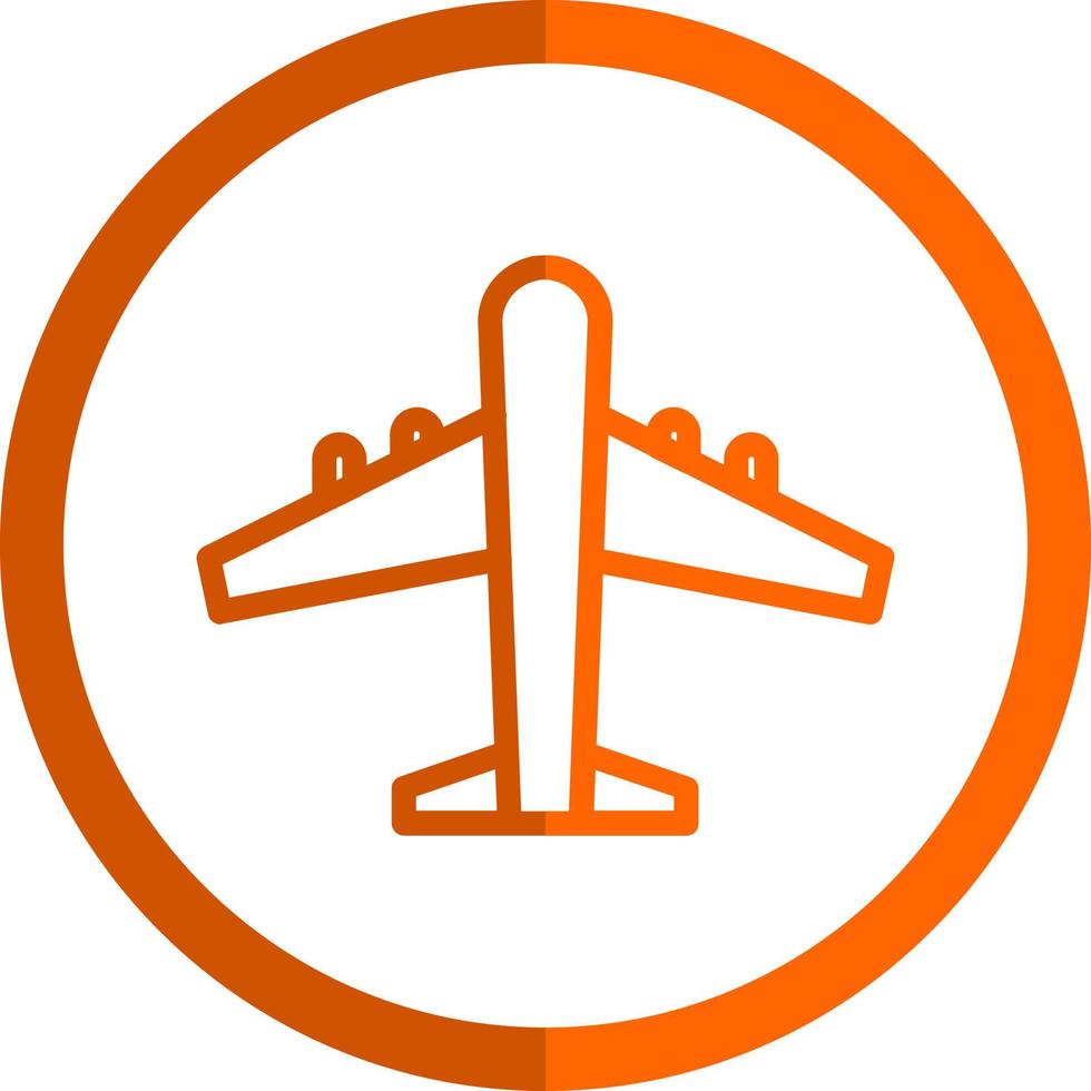 Flugzeug-Vektor-Icon-Design vektor