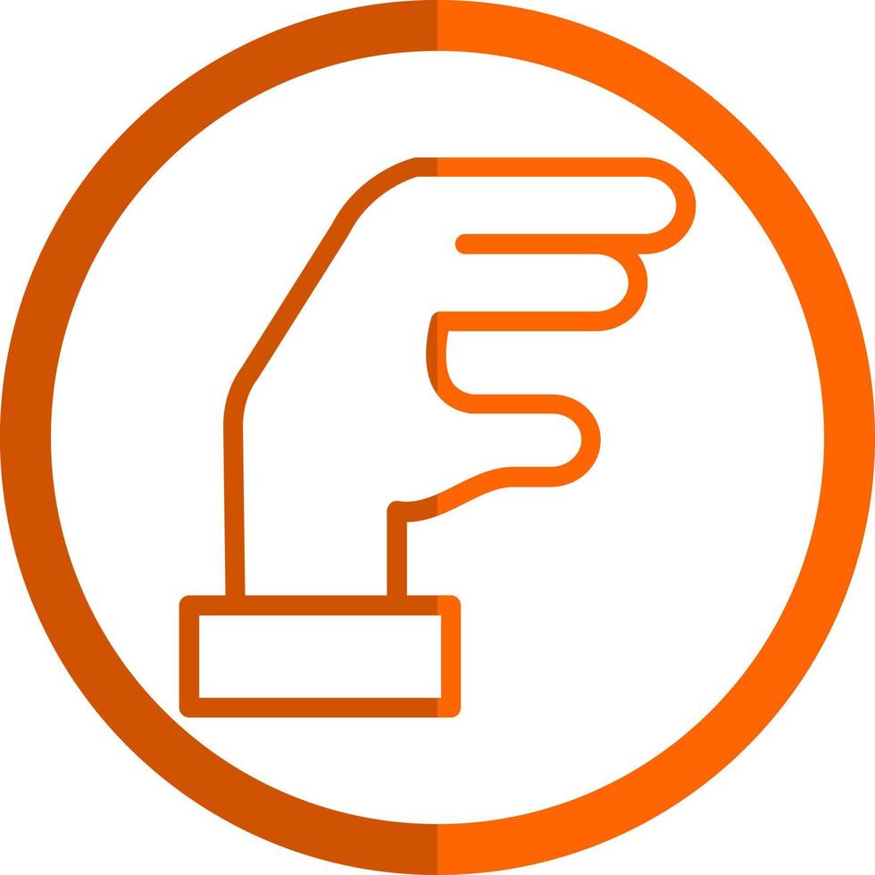 Hand-Eidechsen-Vektor-Icon-Design vektor