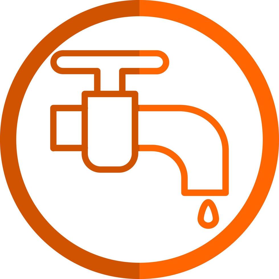 Wasserhahn-Vektor-Icon-Design vektor