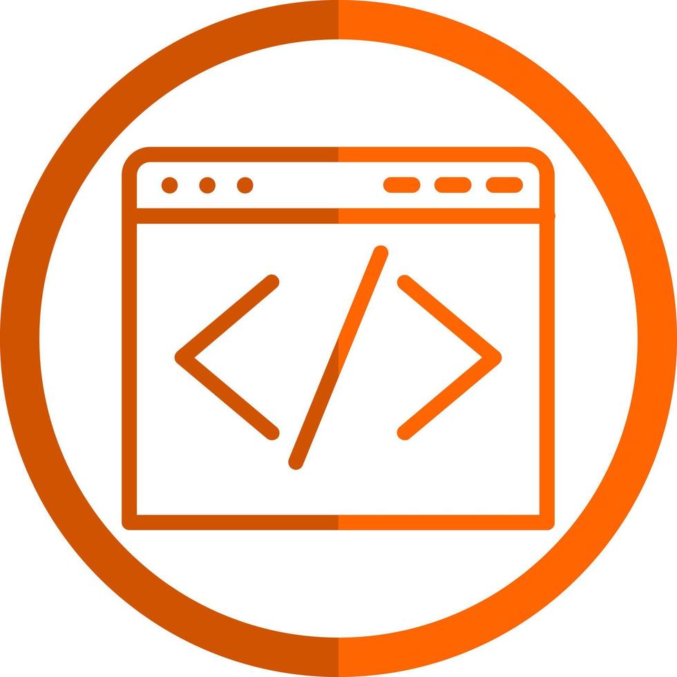 Code-Vektor-Icon-Design vektor