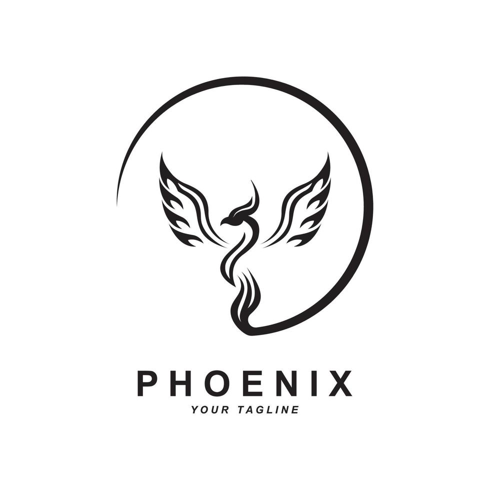 Phönix Logo Symbol, Vektor Illustration, Vorlage Design, Marke Unternehmen