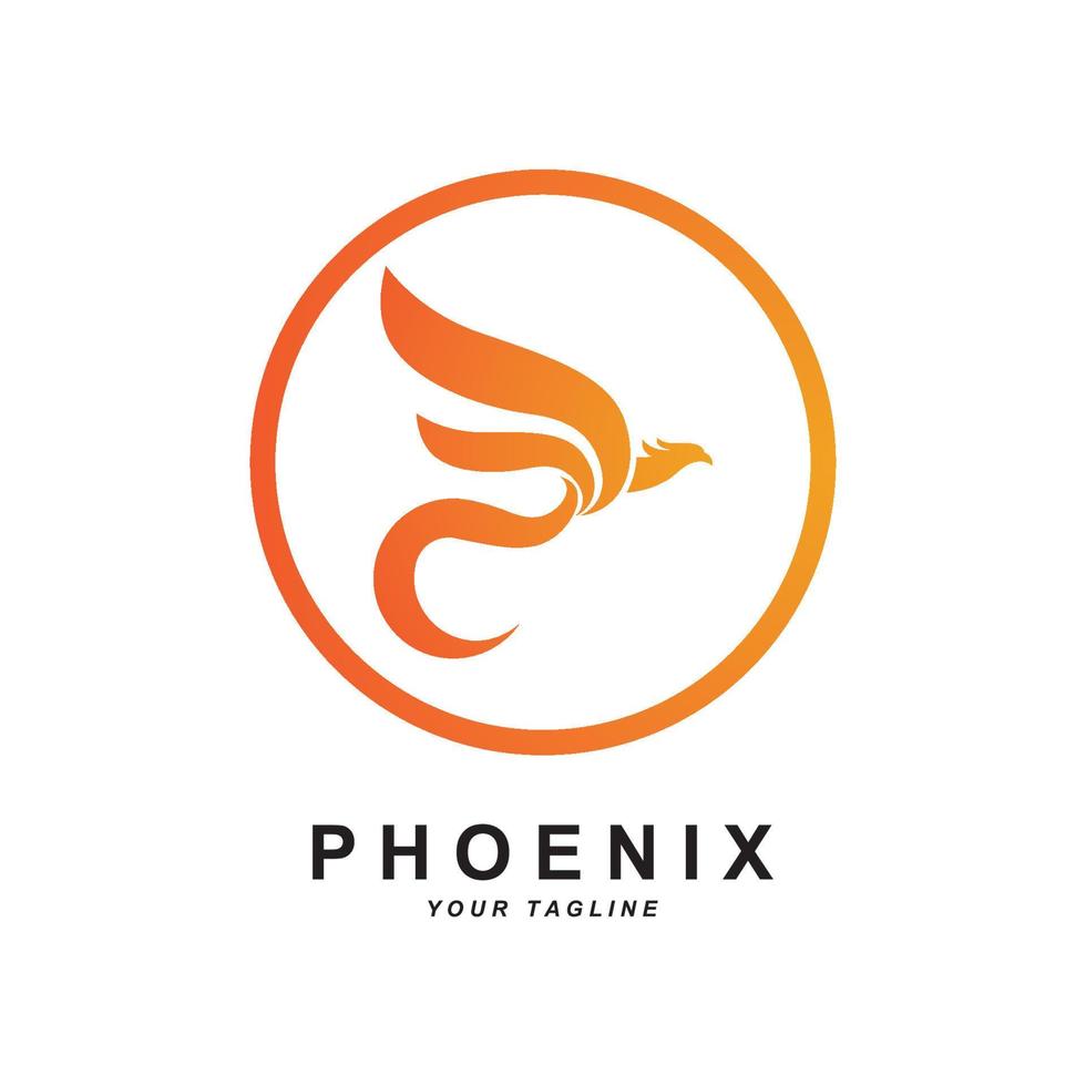 Phönix Logo Symbol, Vektor Illustration, Vorlage Design, Marke Unternehmen