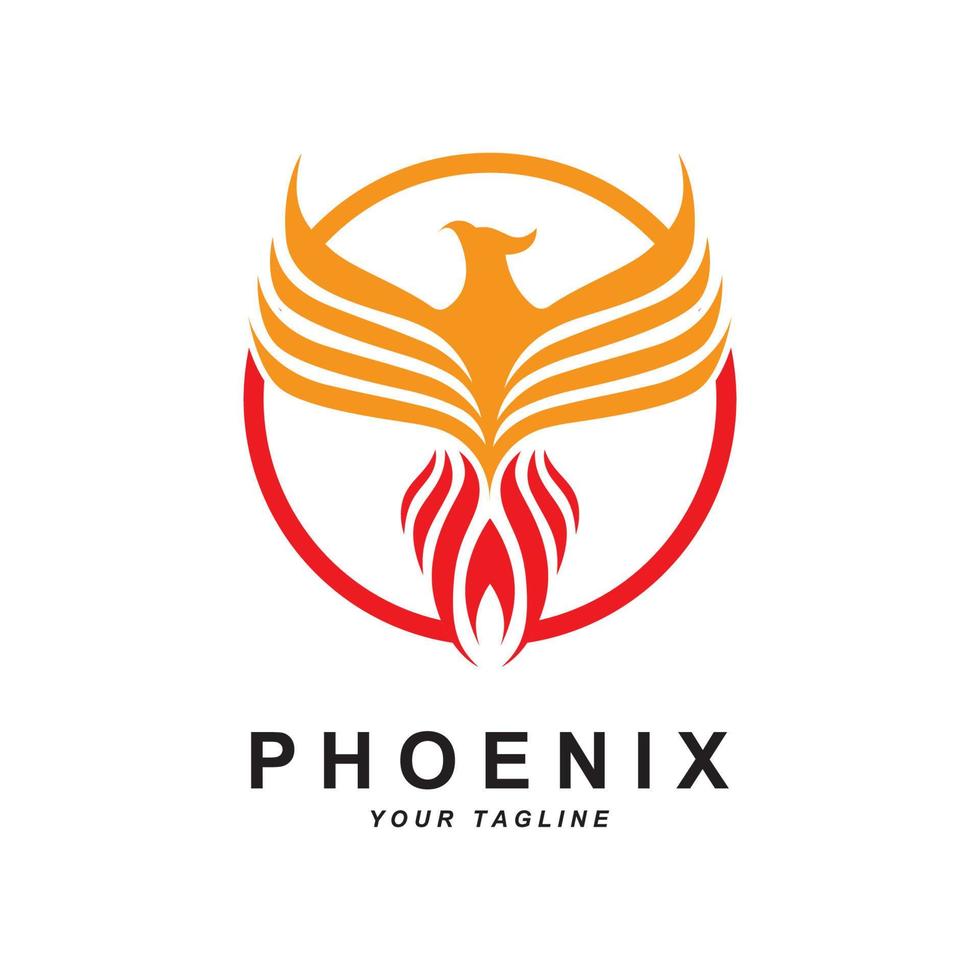 Phönix Logo Symbol, Vektor Illustration, Vorlage Design, Marke Unternehmen