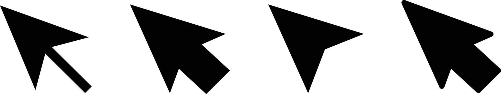 Maus Mauszeiger Symbol einstellen von verschiedene Formen. Vektor. vektor