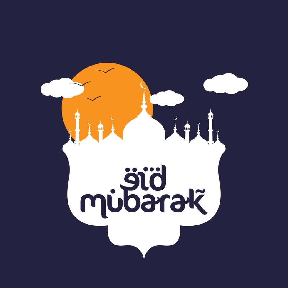 eid Mubarak Vorlage Vektor