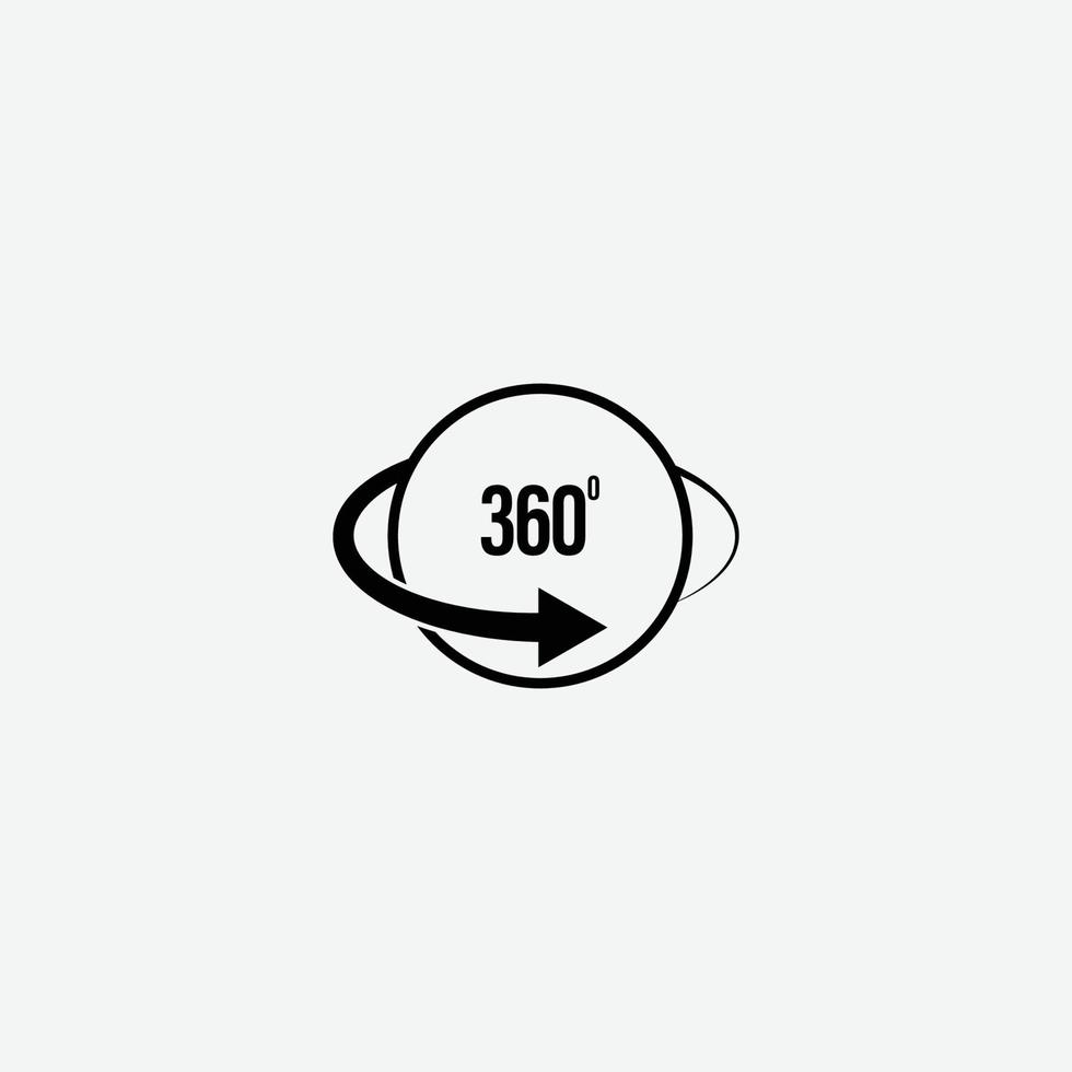 360 Nocken Symbol Vektor