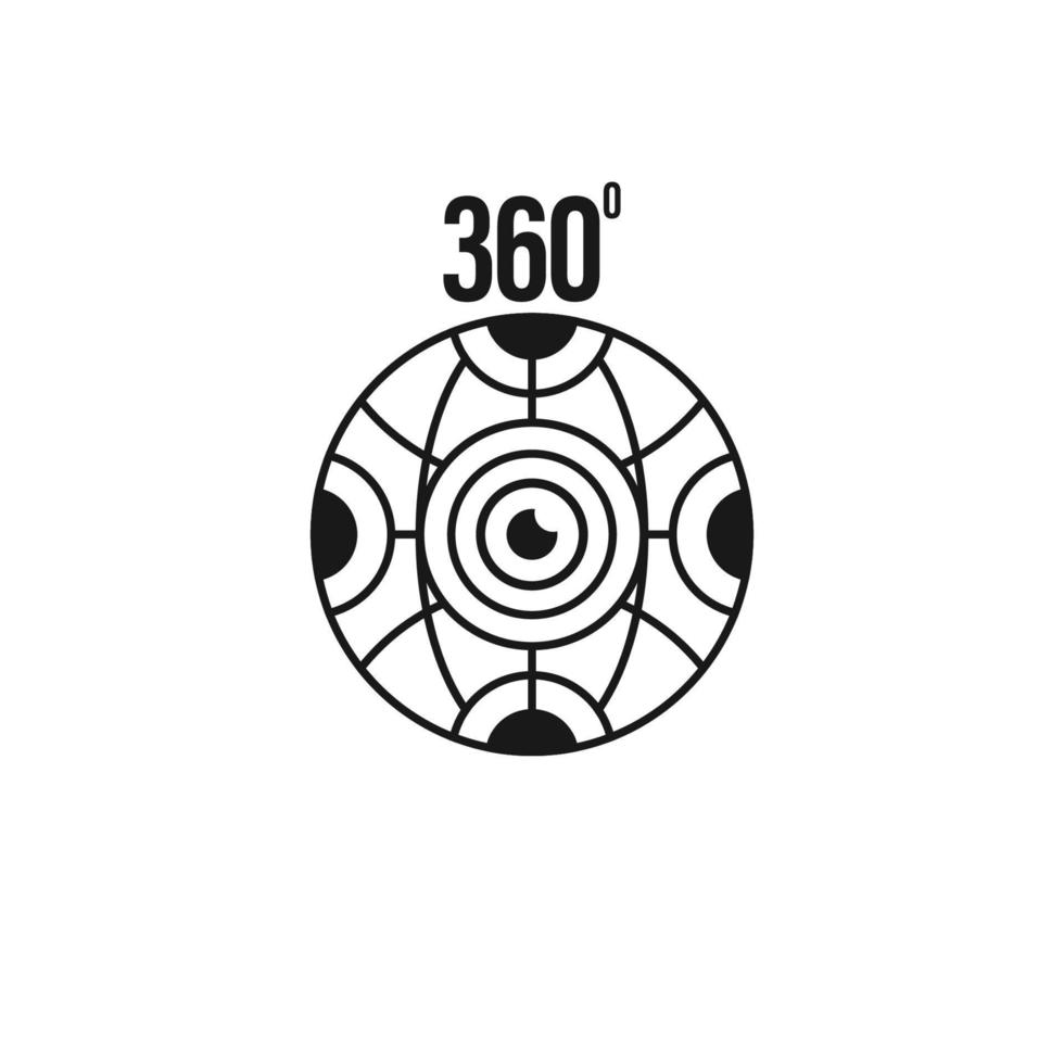 360 Nocken Symbol Vektor