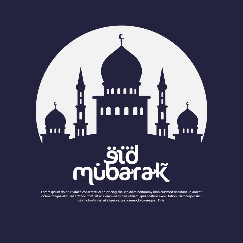 eid Mubarak Vorlage Vektor